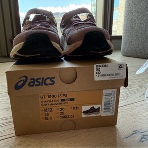 Free with purchase Asics Brown and White Sneakers with Mesh Upper
